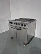Falcon Dominator 6 Burner Natural Gas Range Oven On Castors