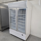 New Polar G-Series Upright Double 2 Glass Door Display Fridge With Light Box